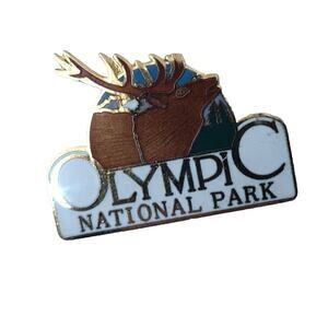 Olympic National Park Lapel Pin Caribou Enamel Pin Vintage